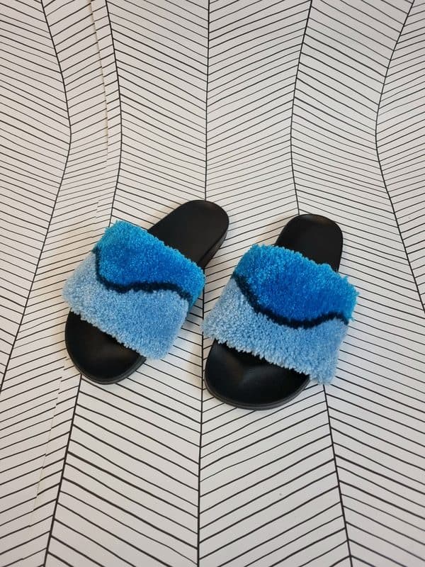 Workshop slippers tuften resultaat